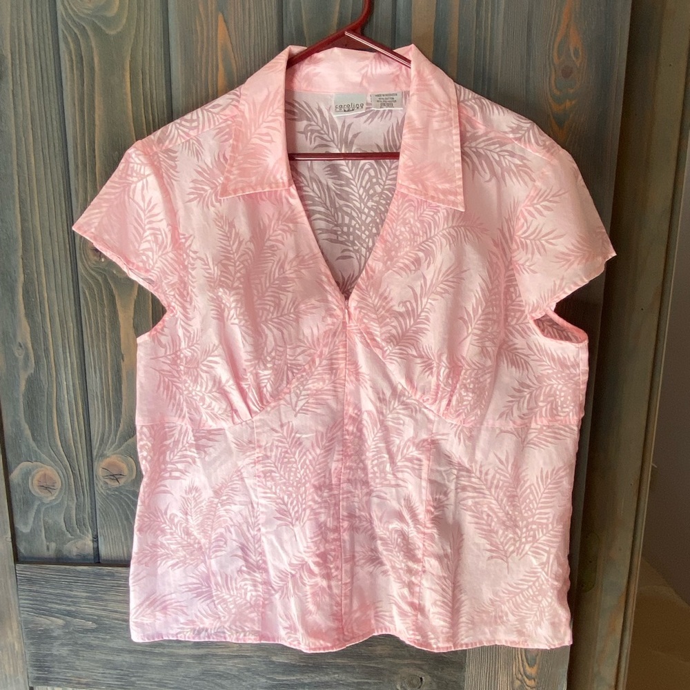 Carolina Colors pink blouse in size 18/20